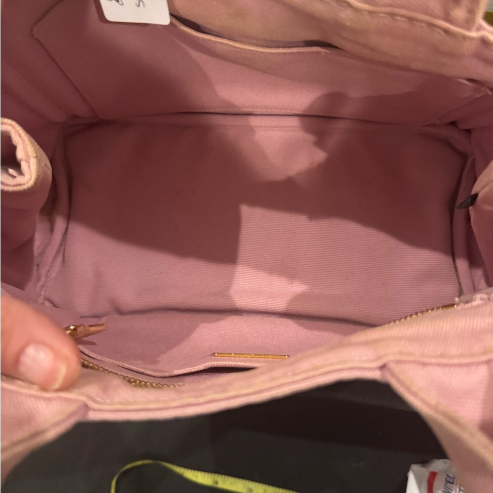 Prada Blush Pink Canvas Tote - Picture 3 of 6